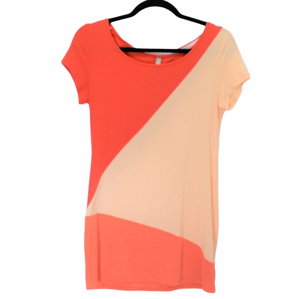 THYME MATERNITY Orange Stretchy Colour Block M
